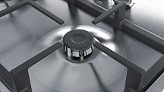 Газовая варочная панель Bosch PBP6C5B91R на 4 конфорки, шириной 58 см, нержавеющая сталь в Санкт-Петербурге