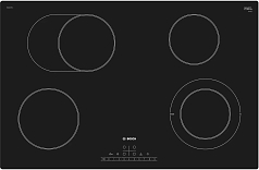 Электрическая варочная панель Bosch PKN811FP1E на 4 конфорки, шириной 80.2 см, черный в Санкт-Петербурге