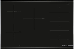 Электрическая варочная панель Bosch PXV875DV1E на 5 конфорки, шириной 81.6 см, черный в Санкт-Петербурге