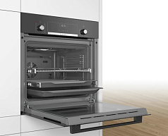 Духовой шкаф Bosch HIJ517YB2R , электрический, шириной 59.4 см, черный, AquaClean очистка в Санкт-Петербурге
