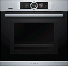 Духовой шкаф с микроволнами и паром Bosch HNG6764S6 , электрический, шириной 59.4 см, черный, пиролитическая очистка в Санкт-Петербурге