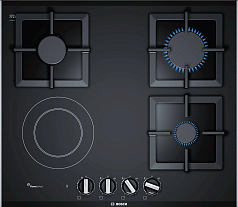 Комбинированная варочная панель Bosch PSY6A6B20 на 4 конфорки, шириной 60 см, черный в Санкт-Петербурге