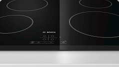 Электрическая варочная панель Bosch PKE651B17E на 4 конфорки, шириной 59.2 см, черный в Санкт-Петербурге