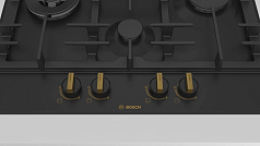 Газовая варочная панель Bosch PCI6B3B90R на 4 конфорки, шириной 58.2 см, черный в Санкт-Петербурге