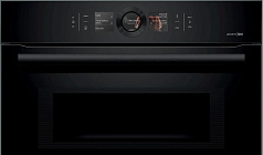 Компактный духовой шкаф Bosch CMG836NC1 , электрический, шириной 59.4 см, черный, EcoClean очистка в Санкт-Петербурге