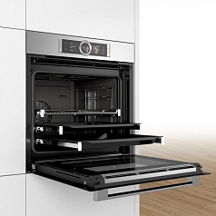 Духовой шкаф Bosch HSG656XS1 , электрический, шириной 59.4 см, нержавеющая сталь, EcoClean очистка в Санкт-Петербурге