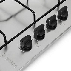 Газовая варочная панель Bosch PBP615B81E на 4 конфорки, шириной 58 см, нержавеющая сталь в Санкт-Петербурге