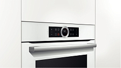 Духовой шкаф Bosch HBG6750W1 , электрический, шириной 59.4 см, белый, пиролитическая очистка в Санкт-Петербурге